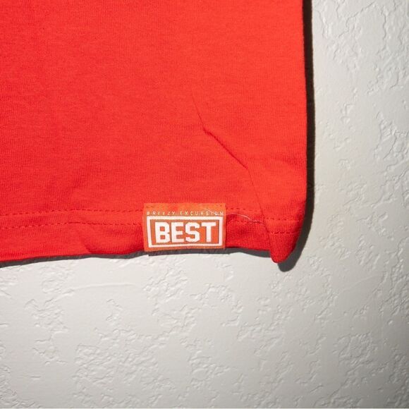 NIBĀ Best x Breezy Excursion Red Money Power DisrespectāT-Shirt Size Smallā - Picture 2 of 3